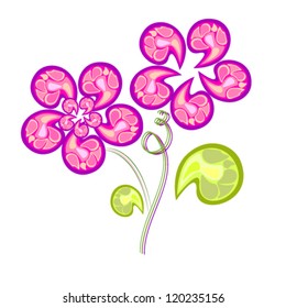 stylized flowers