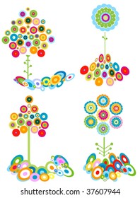 stylized flowers