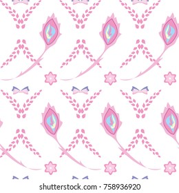 Stylized flowers on a white background