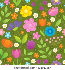 Flores estilizadas fondo transparente 3 - ilustración vectorial eps10.