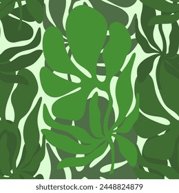 stylized flowers vector seamless in Matisse style vector seamless pattern	
