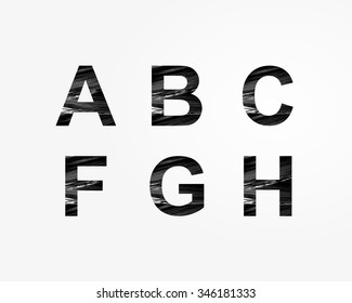 Stylized font. Application in posters , as a logo or other application