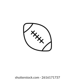 Stylized football icon illustration suitable for sport branding asset