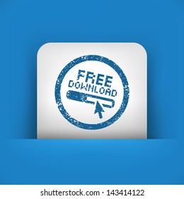 Stylized "Free download" icon