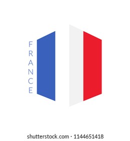 Flag France Messaging Bubble Stock Illustration 192134726