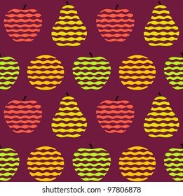 Stylized fruit pattern