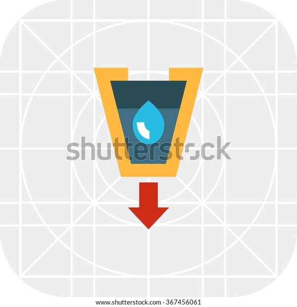 Stylized Funnel Icon Stock Vector (Royalty Free) 367456061 | Shutterstock