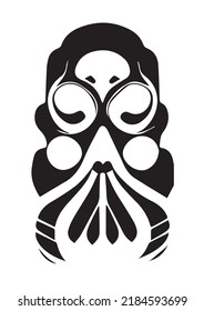 Stylized Gas Mask - Ink for Printing
