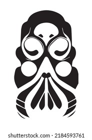 Stylized Gas Mask - Ink for Printing