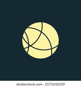 stylized geometric shape vector logo