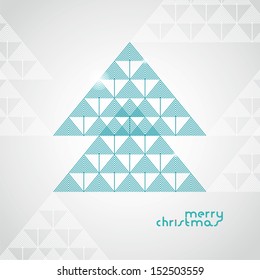 the stylized geometrical Christmas tree from arrows
