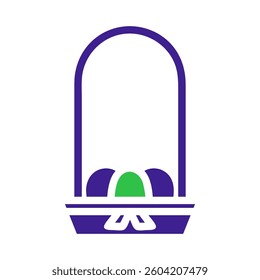 Stylized Germination Icon with Modern Design