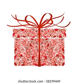 Stylized gift - vector