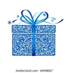 Stylized gift - vector