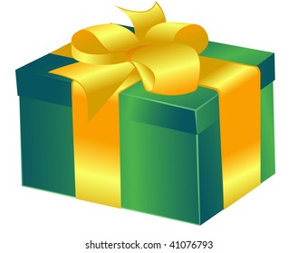 Stylized gift , vector background