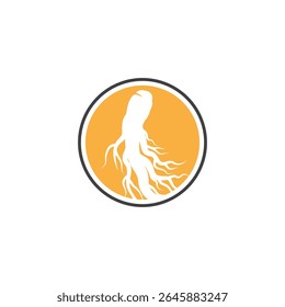 Vector y símbolo estilizado del logotipo de Ginseng
