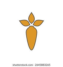Stylized Ginseng logo vector and symbol