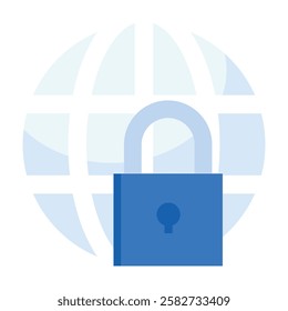 Stylized global security icon representing international safety measures, cyber defense, and diplomatic protection.