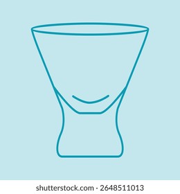 Vidro estilizado para cocktails ou bebidas