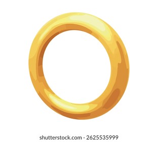 Stylized Gold Ring Icon for Luxury and Jewelry Themes