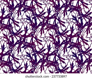 Stylized gothic purple bordo mesh seamless pattern. Use to create backgrounds and fills to add dimensions to your artwork.
