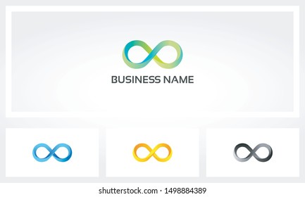Stylized Gradient Infinity Symbol Logo