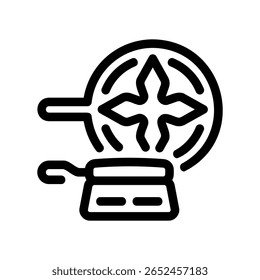 Stylized Graphic Depicting Shisha Bowl Cover and Heat Regulator