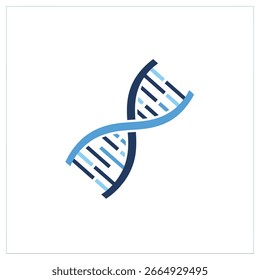 Stylized graphic of a DNA double helix.