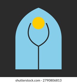Gráfico estilizado una ventana