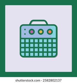 Stylized Graphic of a Musical Amplifier