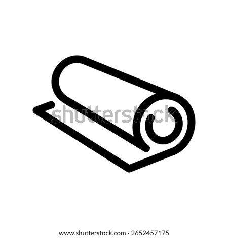 Stylized Graphic Symbol Depicting a Spool of Aluminum Foil or Wrapping Material