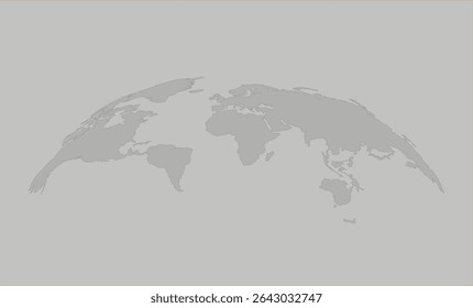 "Mapa do Mundo Cinza Estilizado - Ilustração Geográfica Digital"	