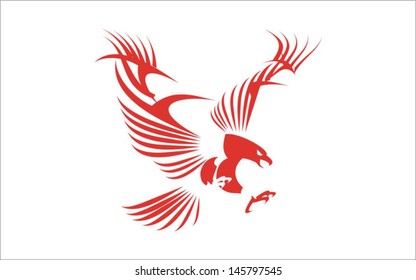 Stylized Great Red Eagle