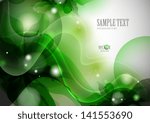 Stylized green flower background. Vector illustration. Eps 10.