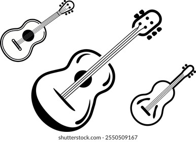 Guitarra estilizada Conjunto de instrumentos musicais