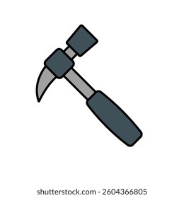 Stylized Hammer Icon Vector Graphic