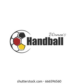 Stylized handball ball