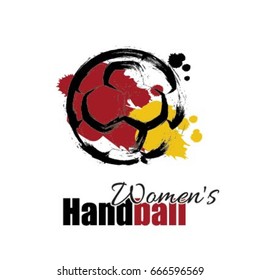 Stylized handball ball