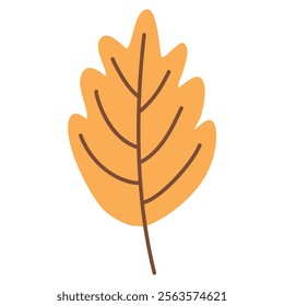 Stylized Handdrawn Textured Thanksgiving Turkey Acorn Twigs leaf