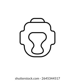 Representação De Headguard Estilizado Para Design De Atividades Esportivas De Combate