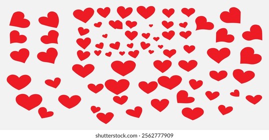 Stylized Heart Icon Vector Illustration for Romantic and Healthcare Designs
