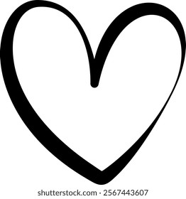 Stylized heart isolated from background. Valentine's Day hearts. Illustration. Symbols of love, romance and wedding