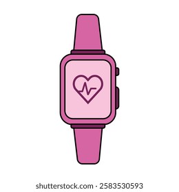 Stylized Heart Rate Monitor Smartwatch