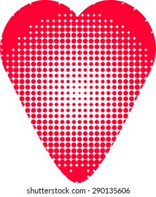Stylized heart, vector illustration.