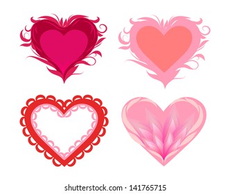 stylized hearts