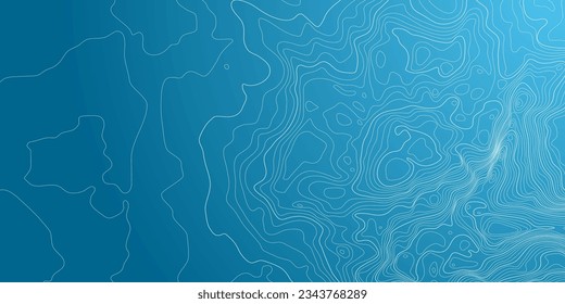 Stylized height CG topographic contour map in contours. Abstract background. Digital copy earth space. Concept of a conditional geography scheme, terrain path. Vector illustration