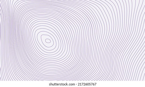 Altura estilizada del contorno topográfico en líneas y contornos. El concepto de un esquema geográfico condicional y el camino del terreno. Ilustración vectorial.