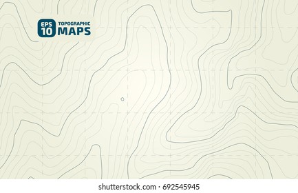 The stylized height of the topographic contour in lines and contours. Yellow Background. The concept of a conditional geography scheme and the terrain path. Vector illustration - Shutterstock ID 692545945