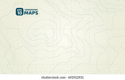 The stylized height of the topographic contour in lines and contours. The concept of a conditional geography scheme and the terrain path. Vector illustration - Shutterstock ID 692922931