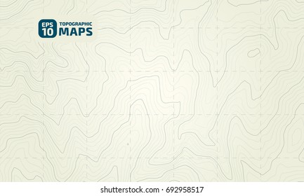 The stylized height of the topographic contour in lines and contours. Yellow Background. The concept of a conditional geography scheme and the terrain path. Vector illustration - Shutterstock ID 692958517